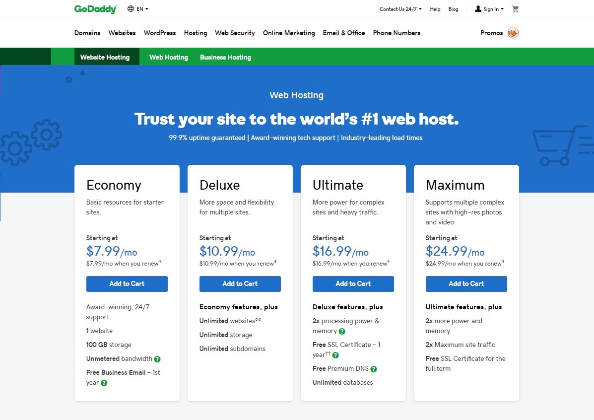 godaddy-shared-hosting