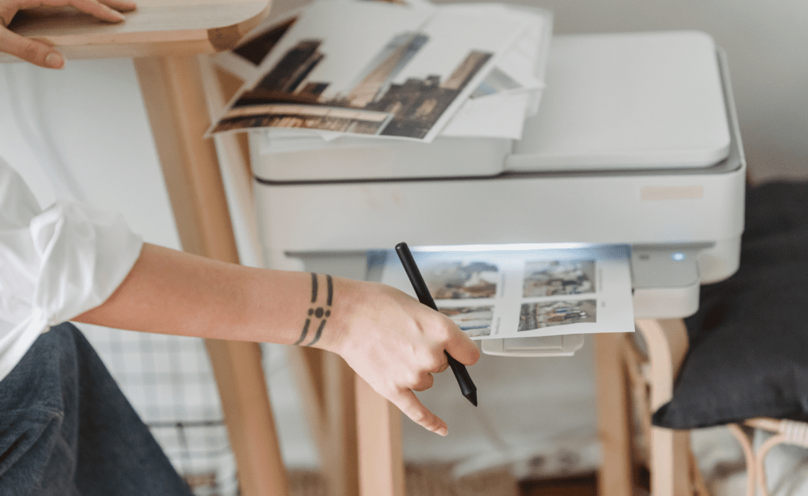 a person holding a pen